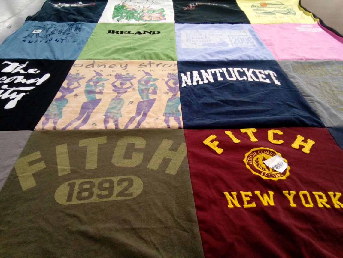 T-shirt quilt by Connie from CT