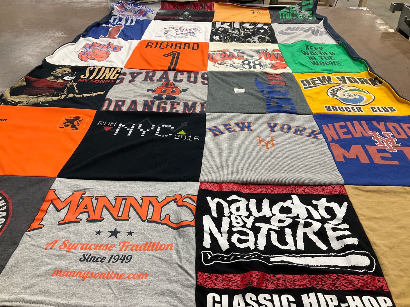T-shirt quilt featuring new york mets by Richard from FL