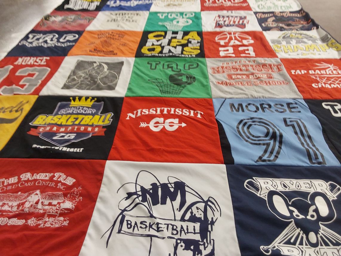 T-shirt quilt from morse high school by Courtney from MA