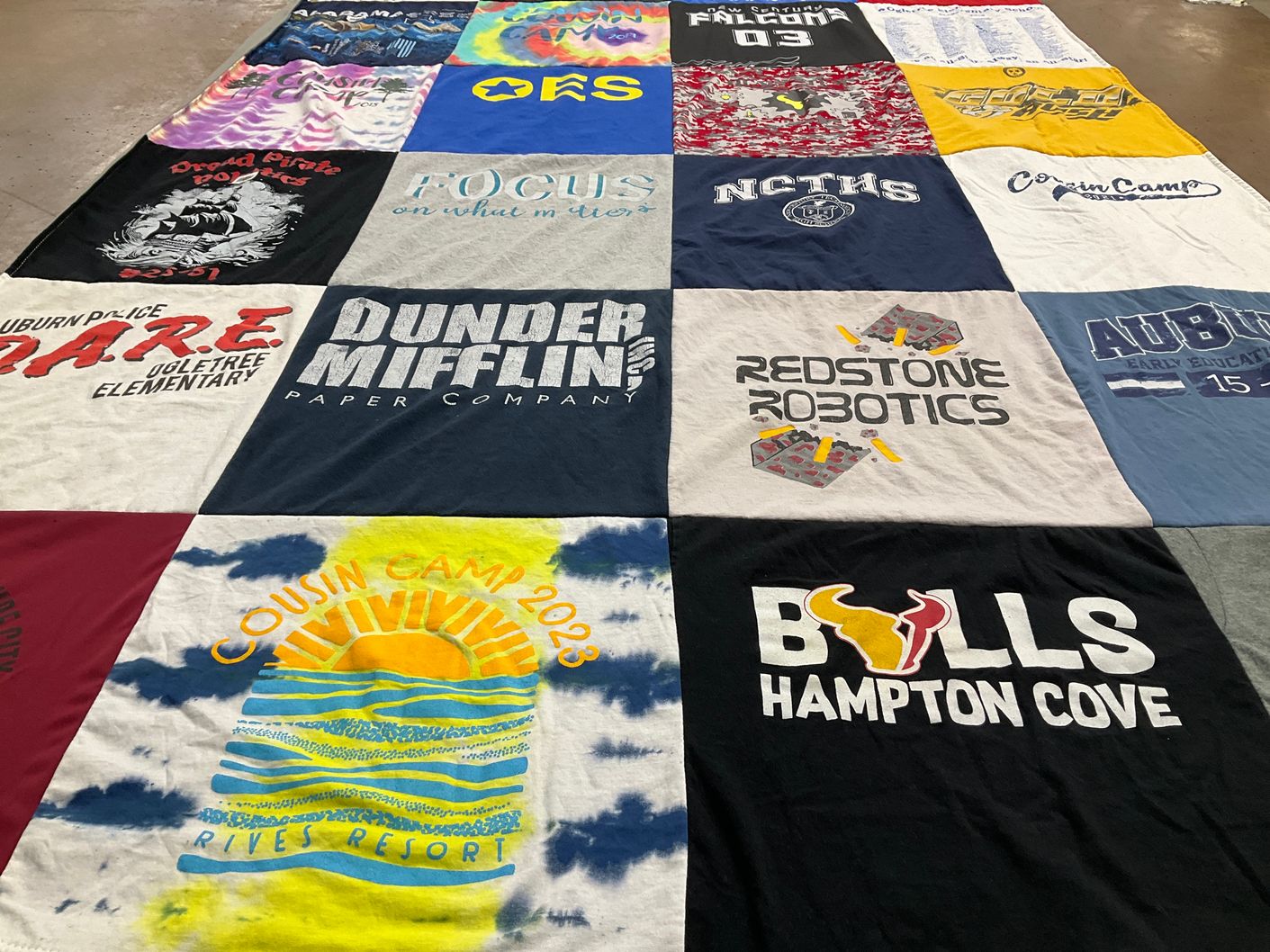 T-shirt quilt from auburn university, ncths by Crissy from AL