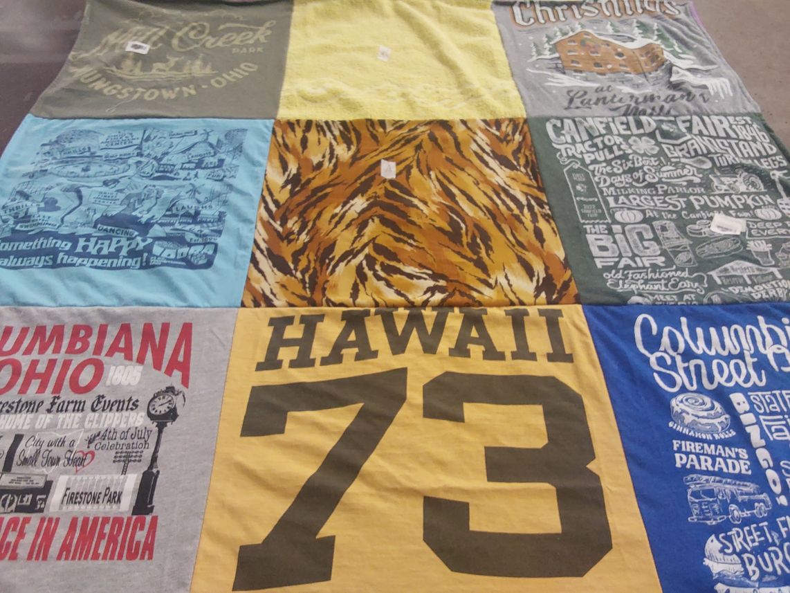 T-shirt quilt with festivals, events themes by David from OH