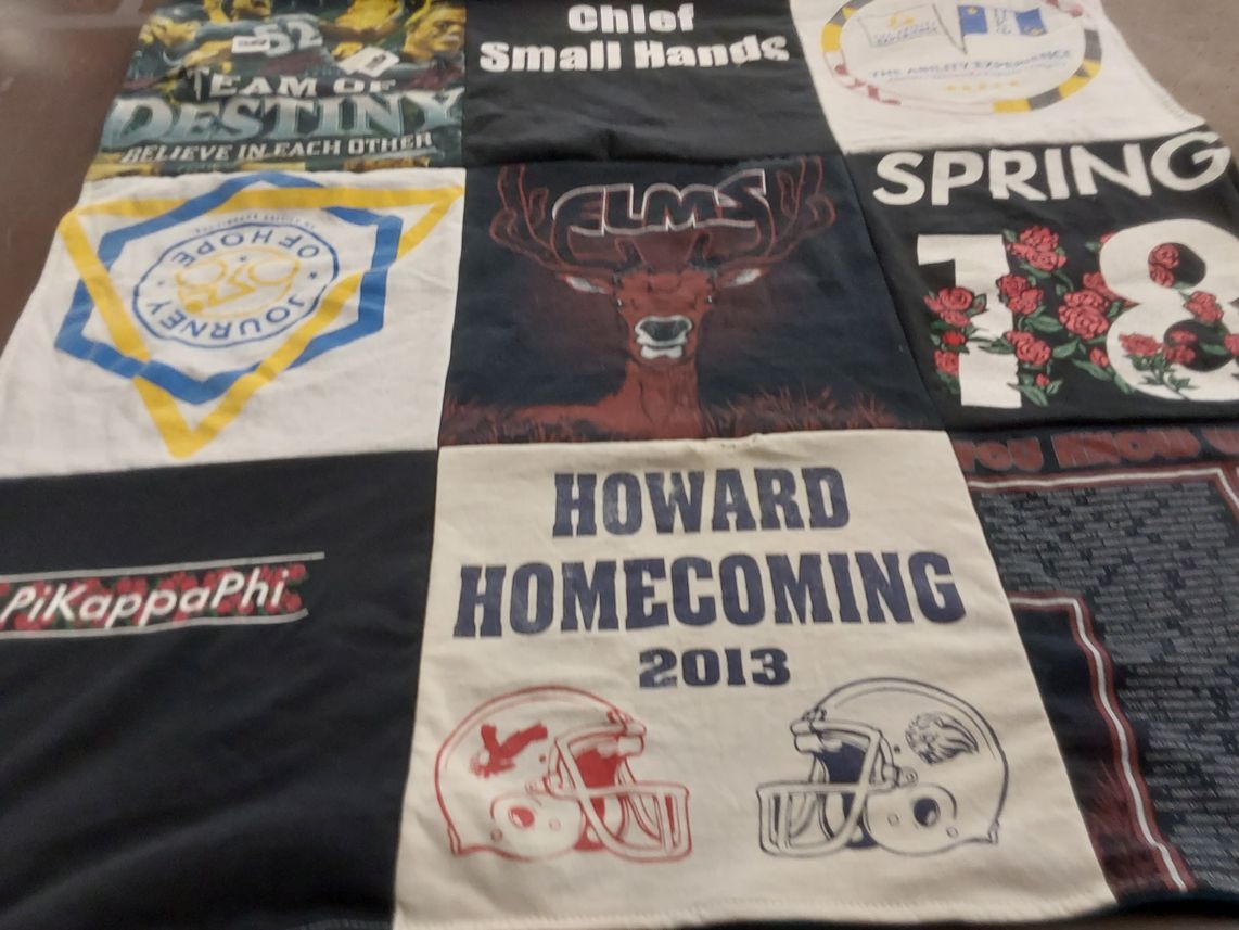 T-shirt quilt featuring >howard university football by Janet from MD