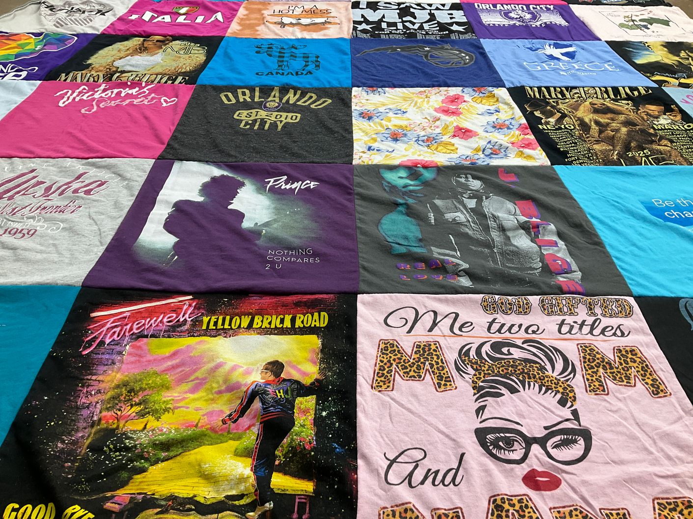 T-shirt quilt featuring orlando city by Tracie from FL