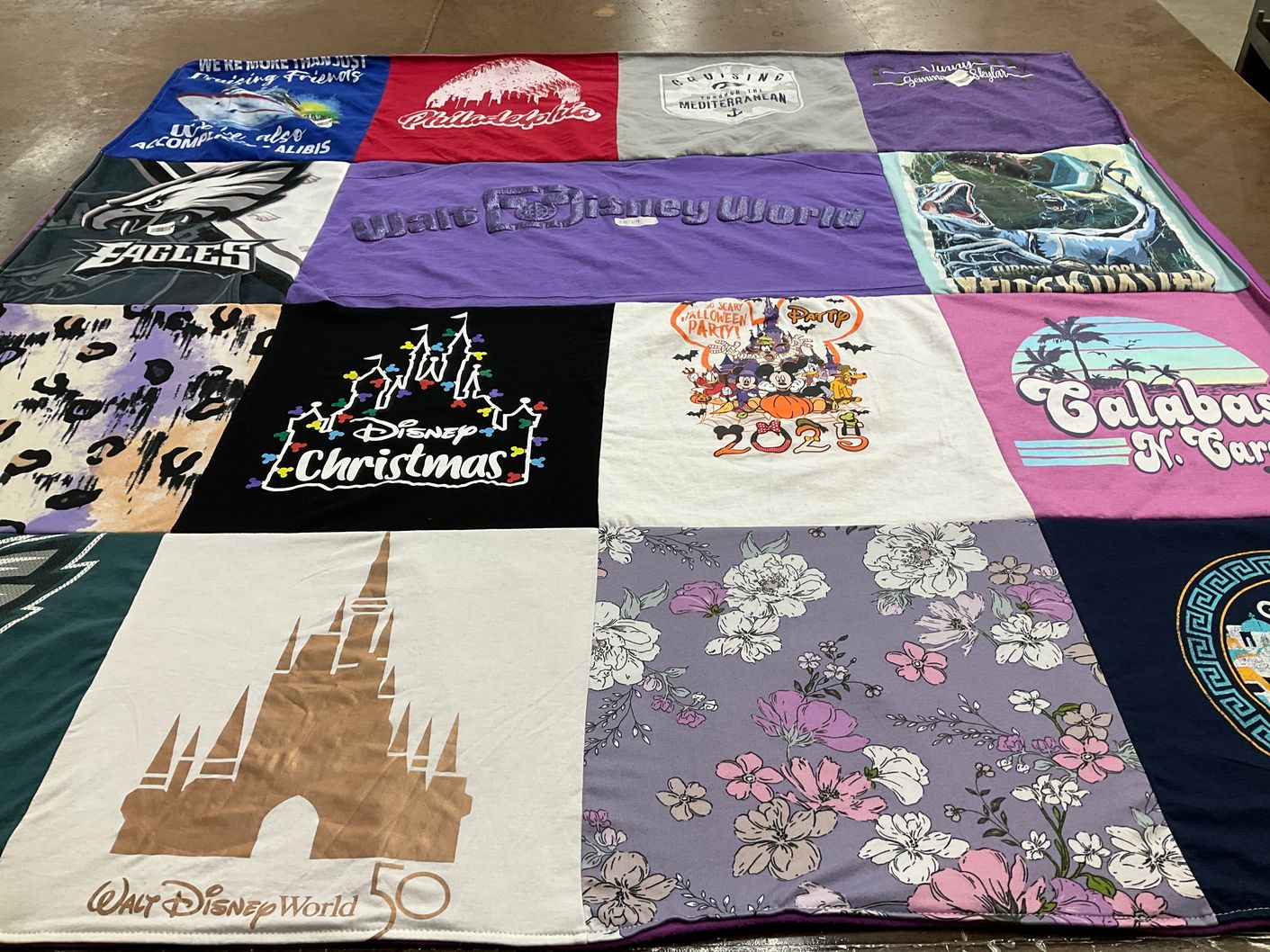 T-shirt quilt featuring philadelphia eagles by Patricia from PA