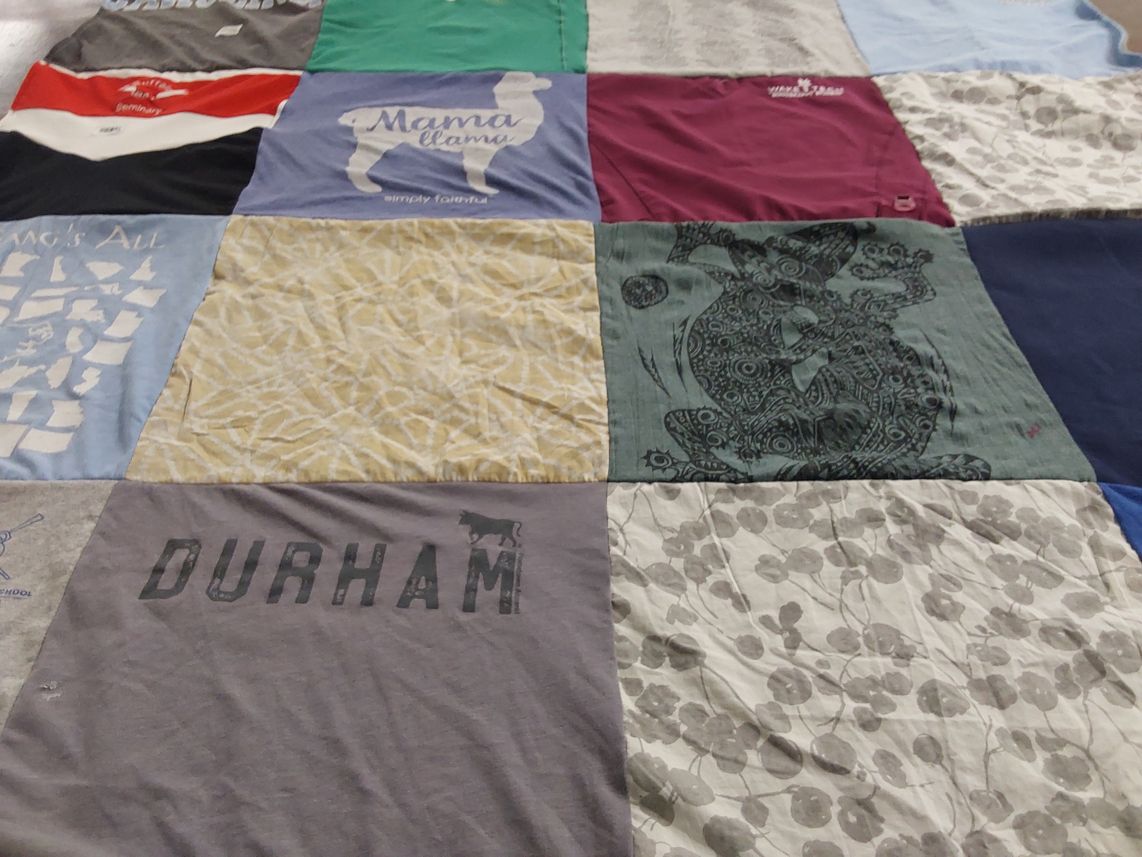 T-shirt quilt by Jeannine from NC