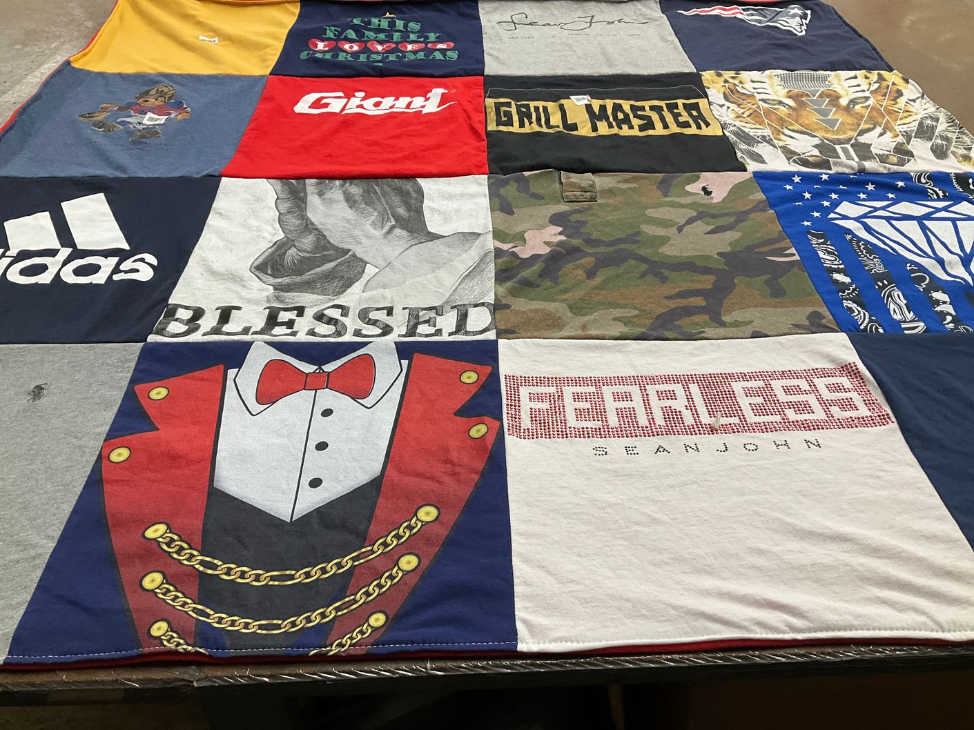 T-shirt quilt with fashion, celebration themes by Alexis from GA