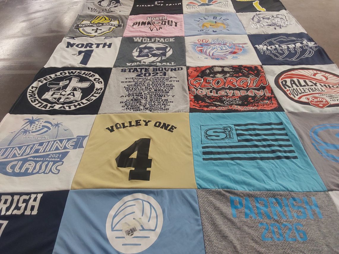 T-shirt quilt from north high school by Dianne from GA