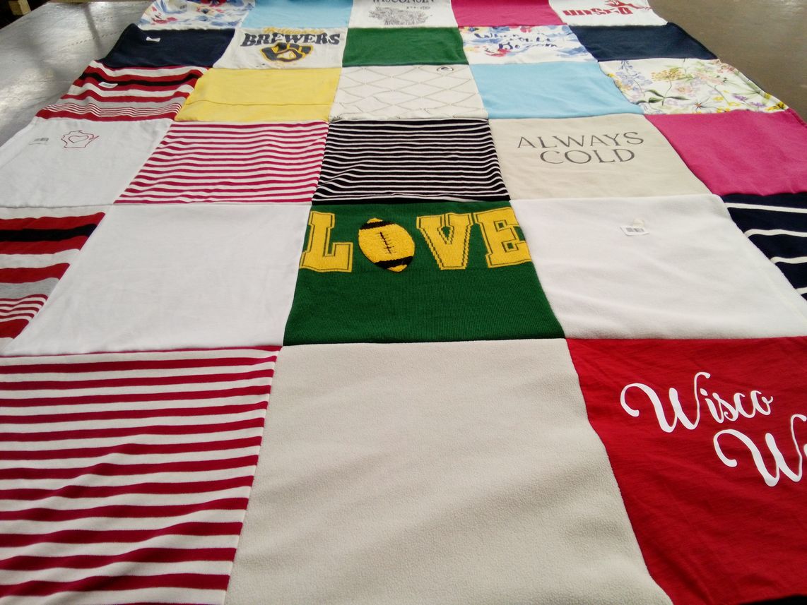 T-shirt quilt by Jill from WI