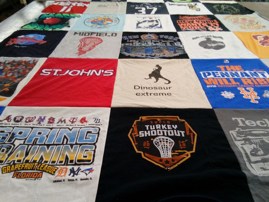 T-shirt quilt featuring new york mets by Jacqueline from FL