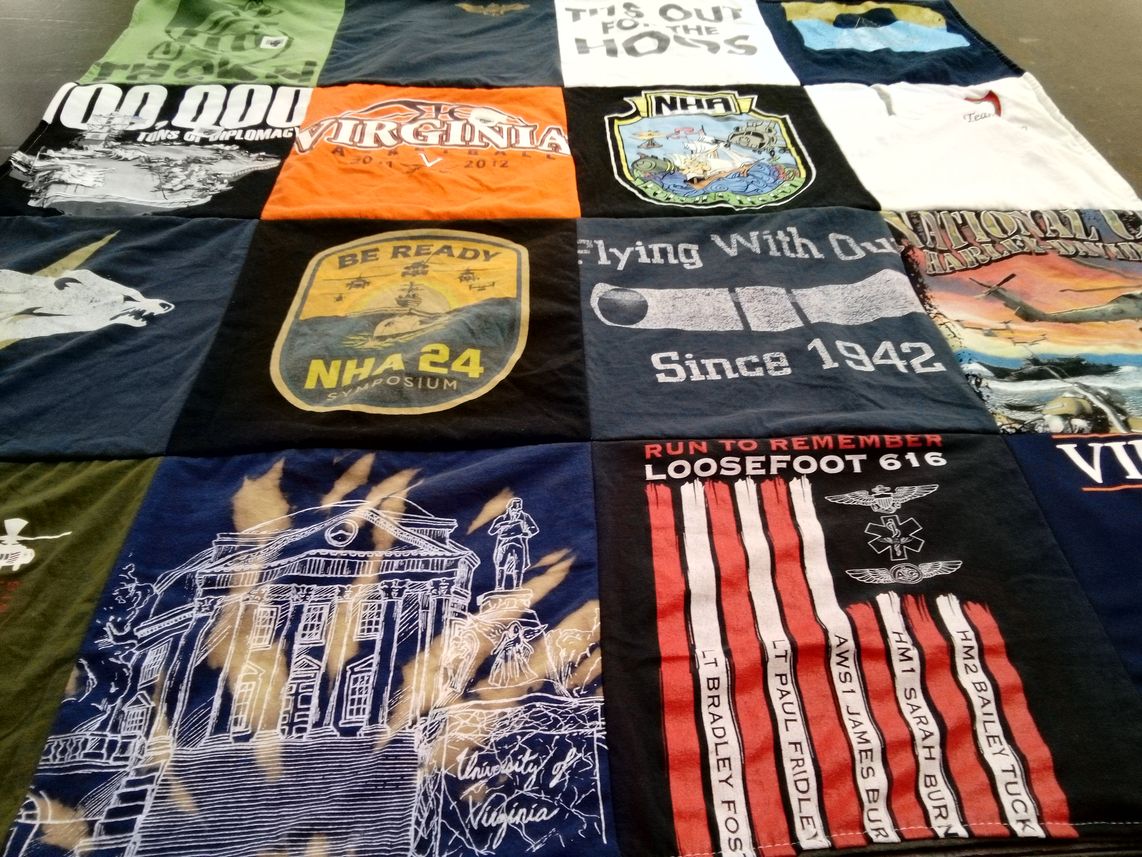 T-shirt quilt from university of virginia by Juliana from VA