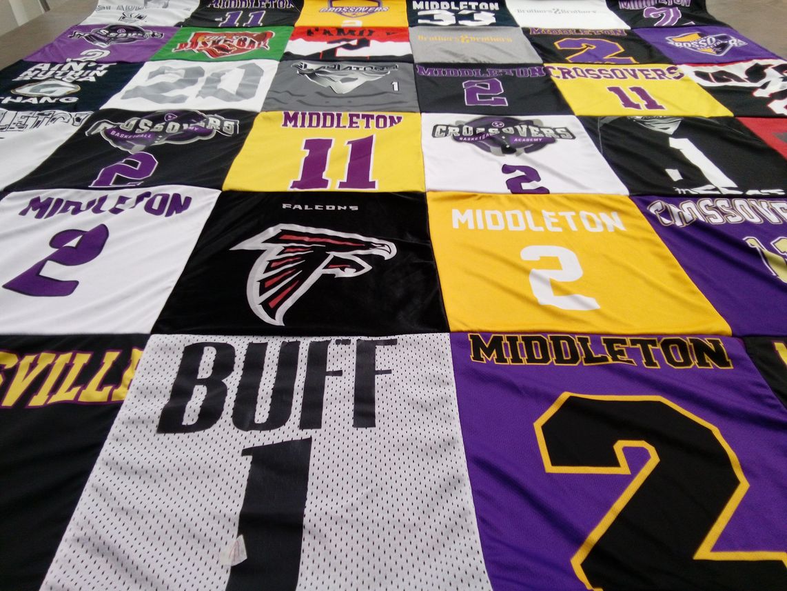 T-shirt quilt from middleton university by nakesha from TN