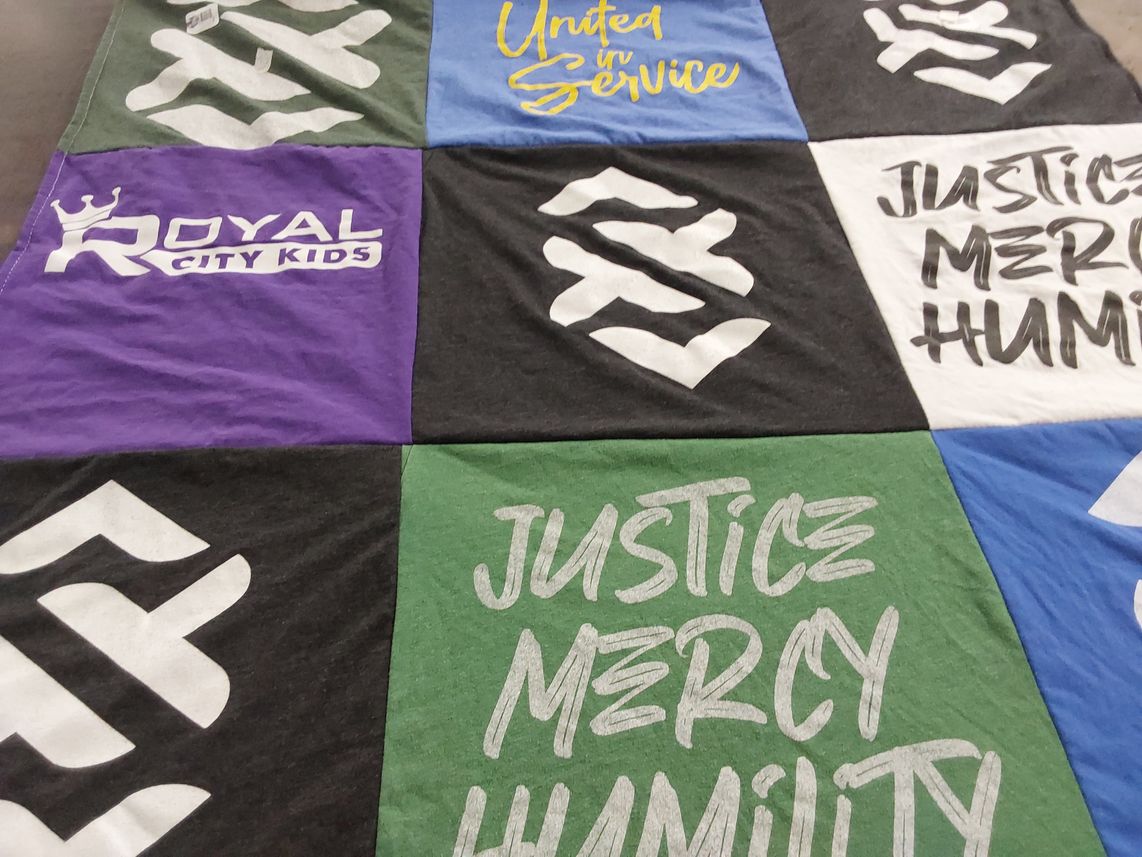 T-shirt quilt by Gretchen from OH