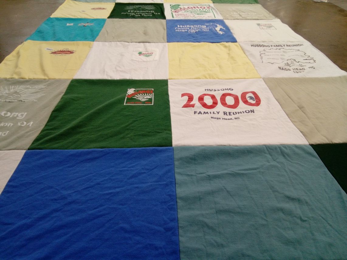 T-shirt quilt by margaret from LA