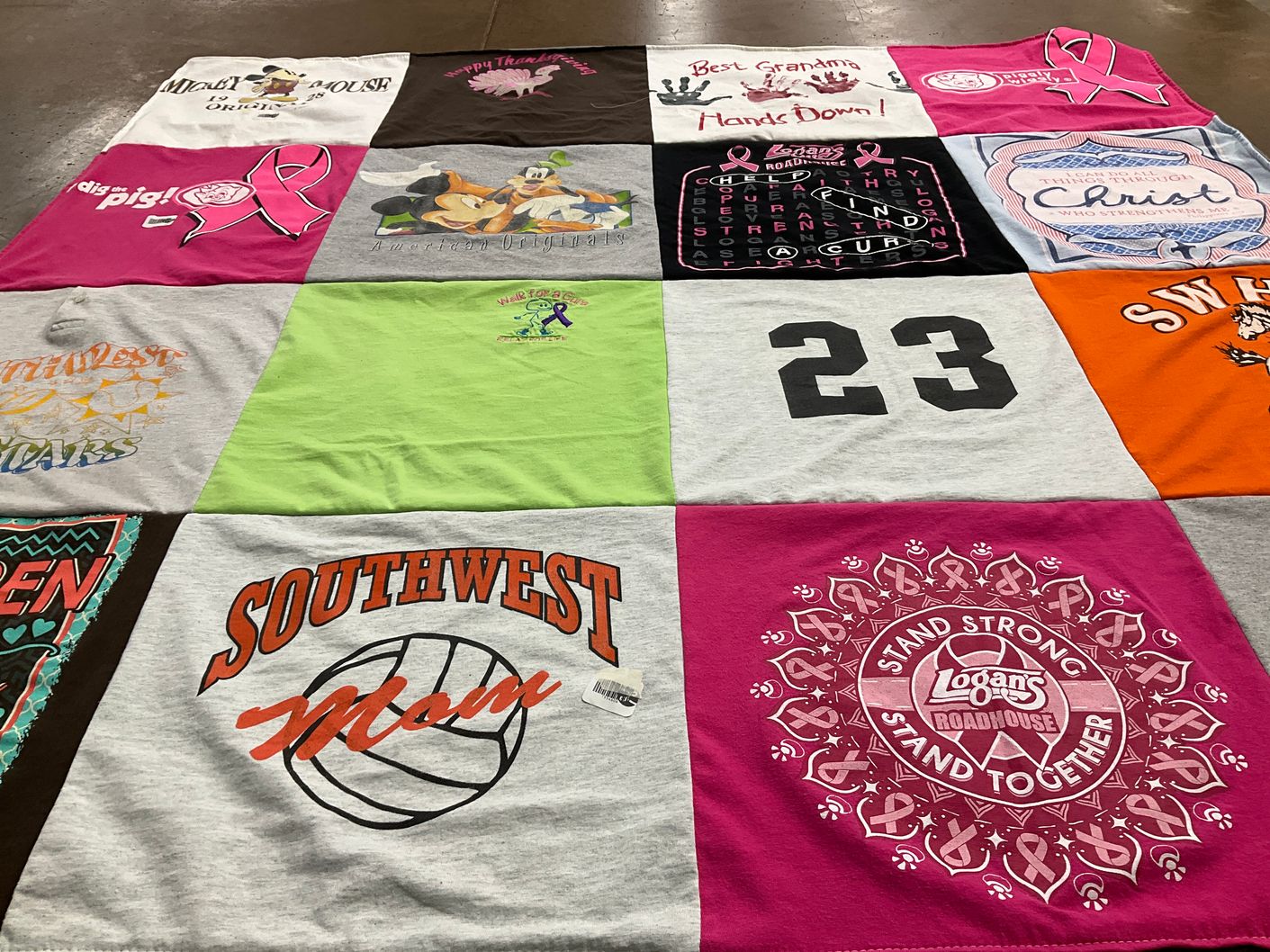 T-shirt quilt featuring southwest varsity volleyball by DEBORAH from NC