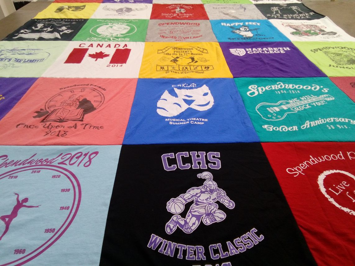 T-shirt quilt from nazareth college, cchs by Michelle from NY
