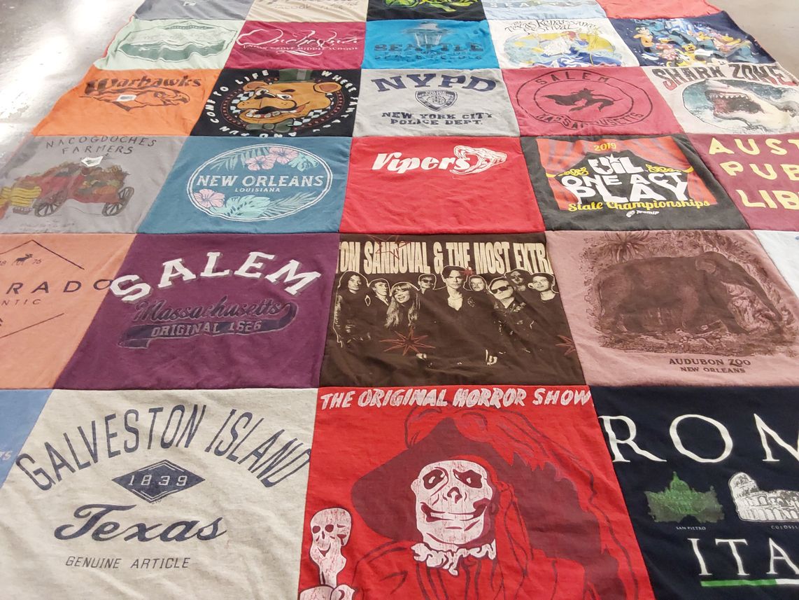 T-shirt quilt by Brooke from TX