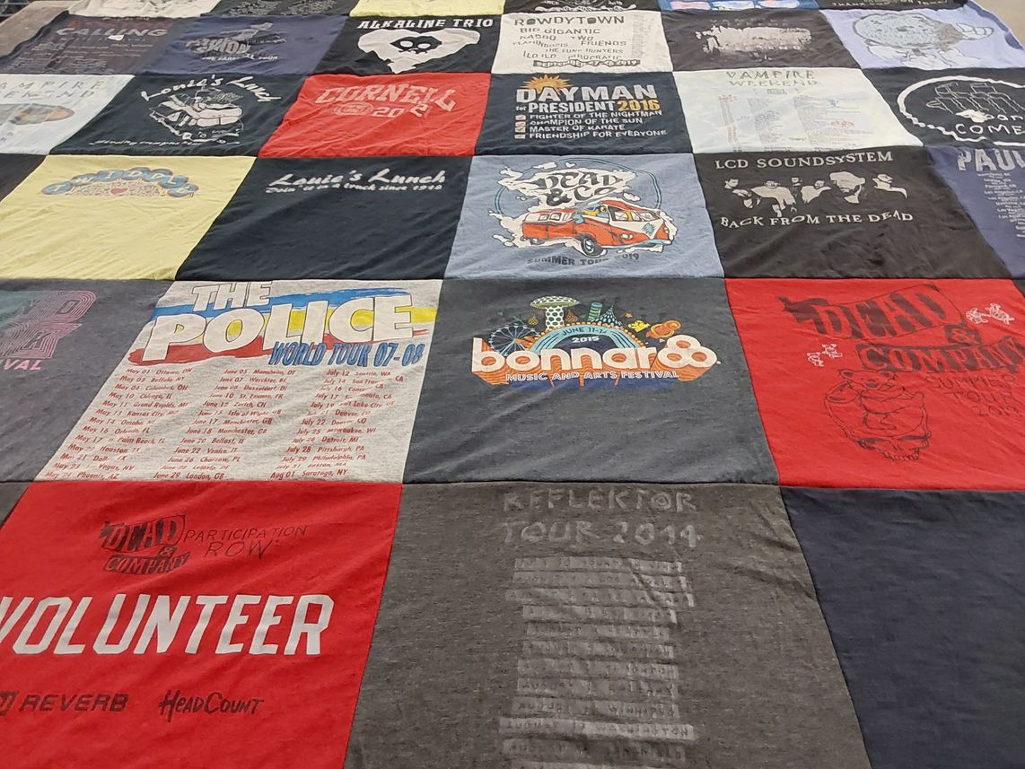 T-shirt quilt from cornell university by Melany from NY