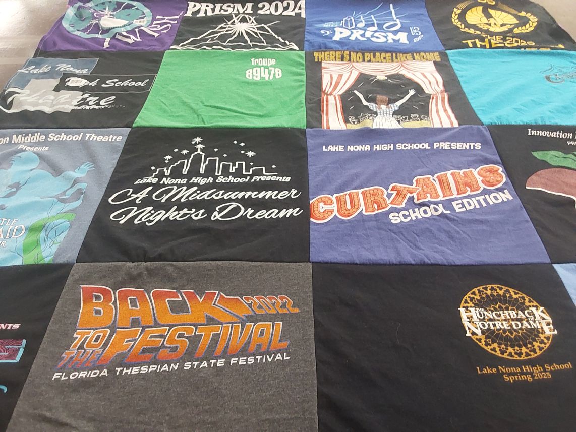 T-shirt quilt from lake nona high school by Rene from FL