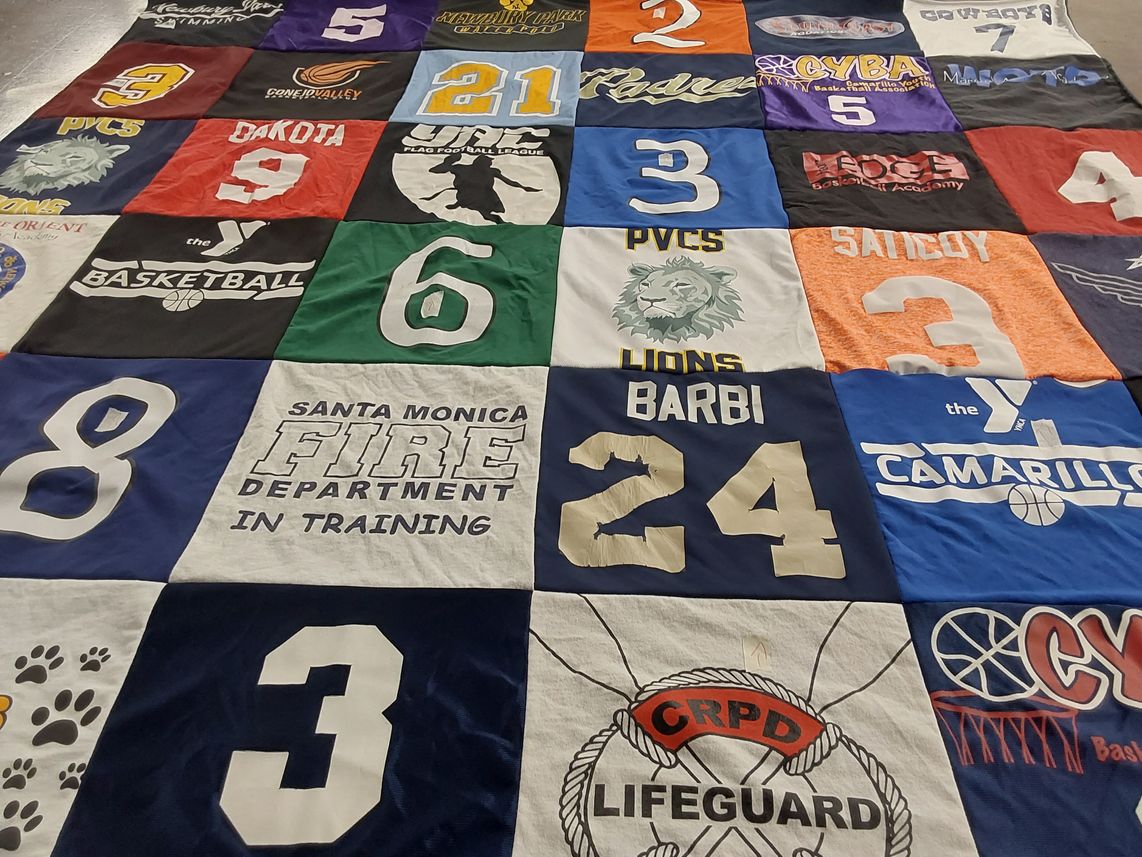 T-shirt quilt from pvcs by Karen from CA