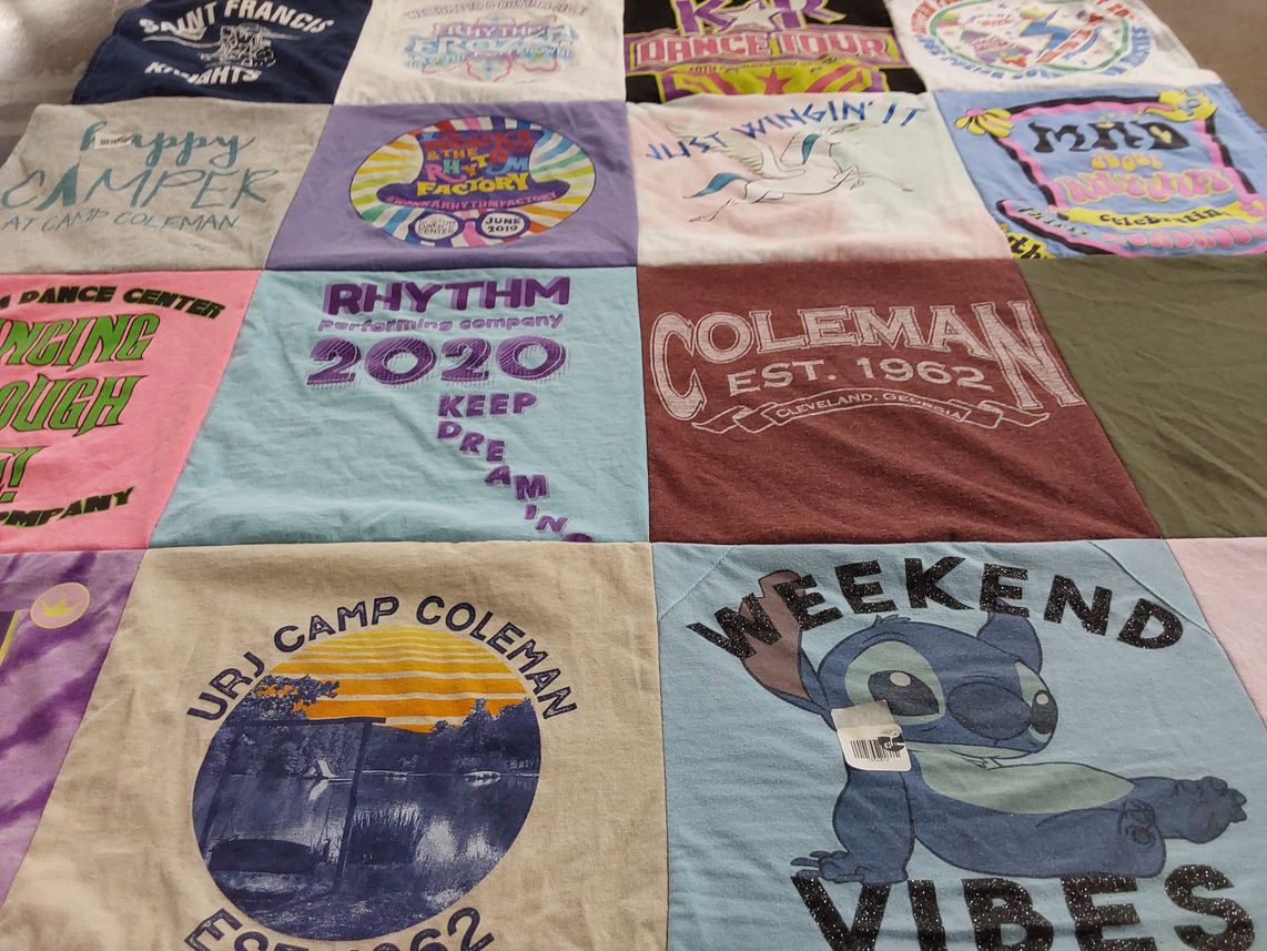 T-shirt quilt from saint francis university by Amy from GA