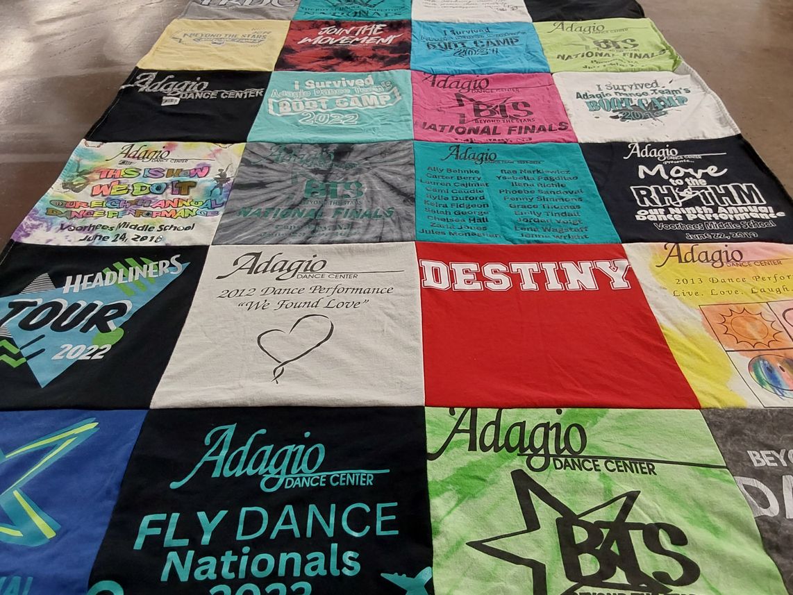 T-shirt quilt from voorthes middle school by Lori from NJ