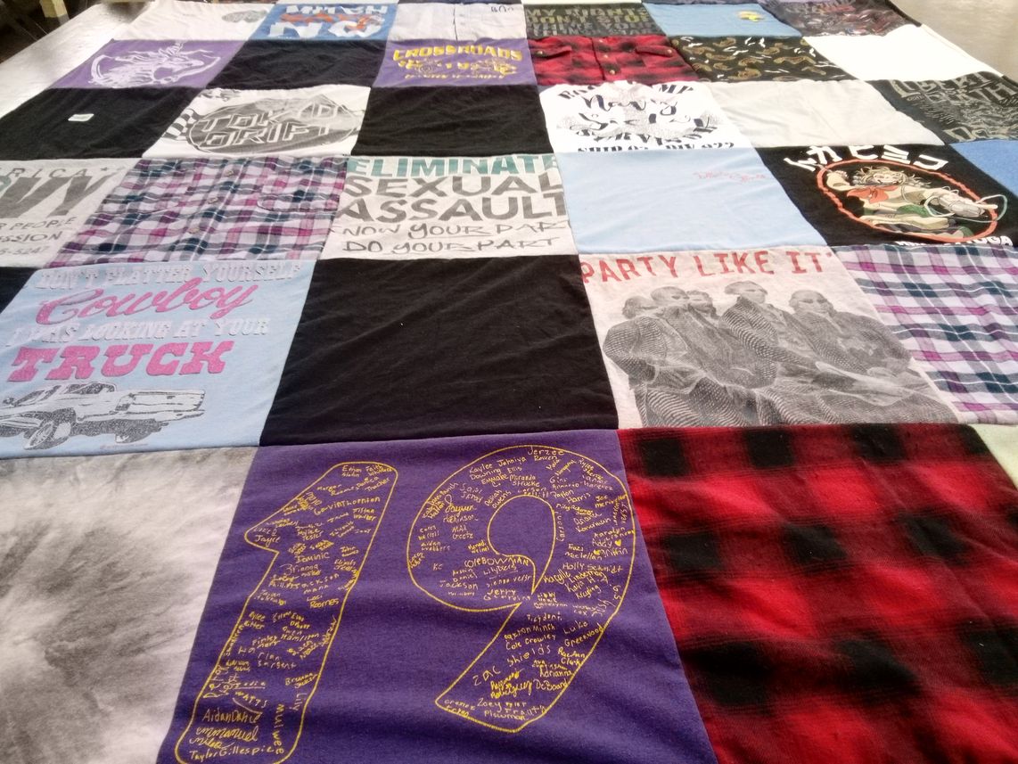 T-shirt quilt by Susan from KY