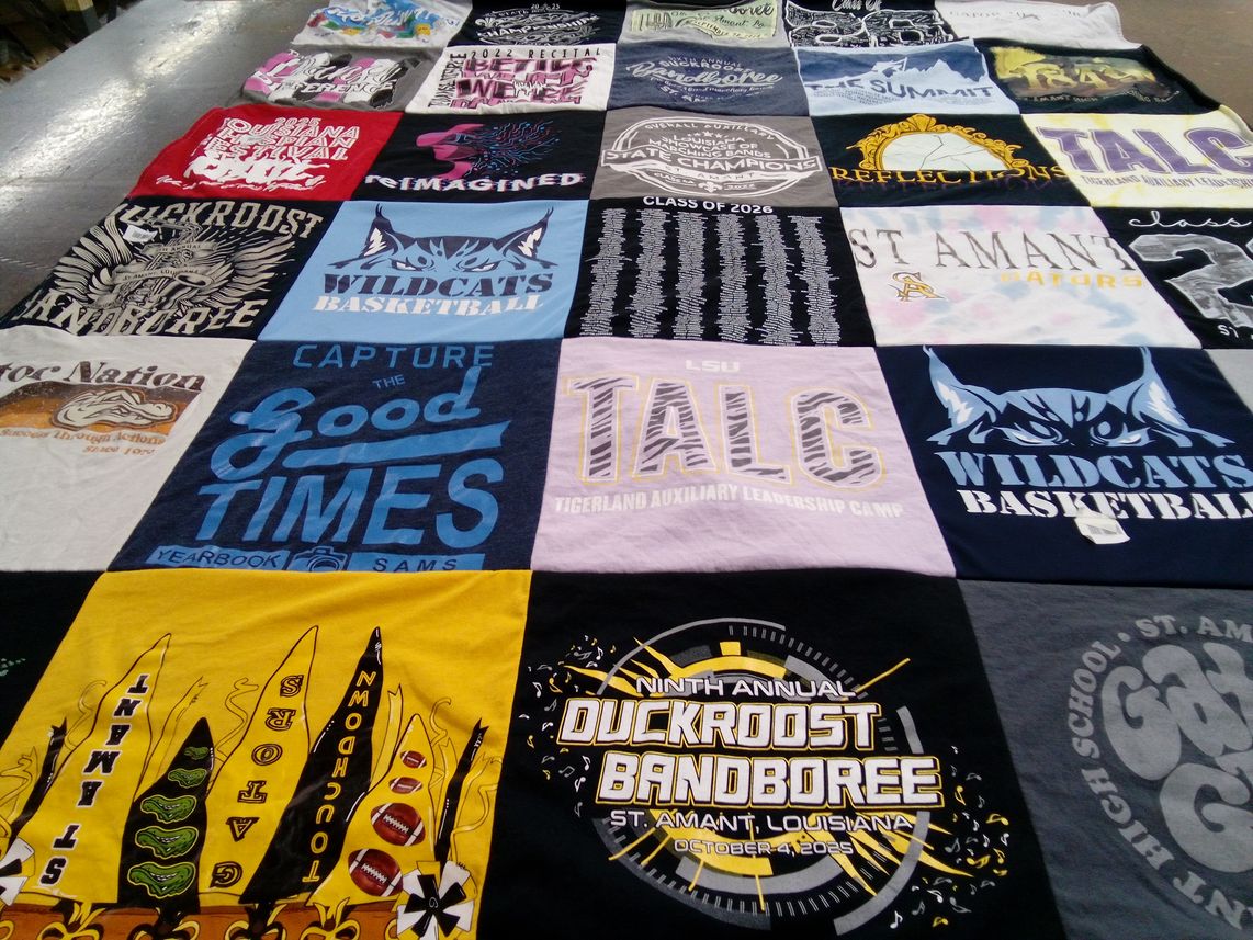 T-shirt quilt featuring wildcats basketball by Tomi from LA