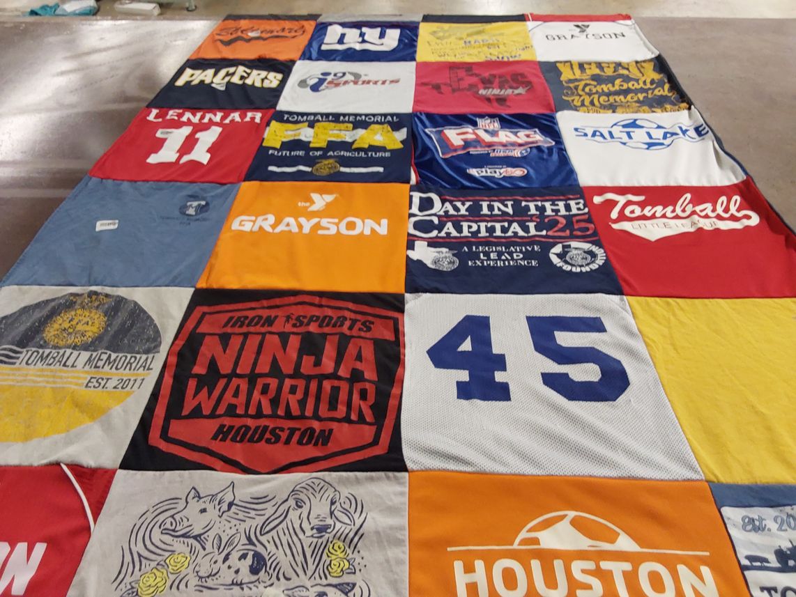 T-shirt quilt featuring houston sports team, pacers by Haley from TX