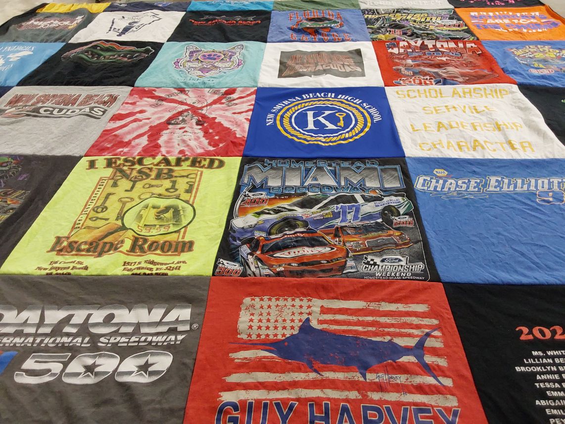 T-shirt quilt featuring chase elliott racing team by Mary from FL