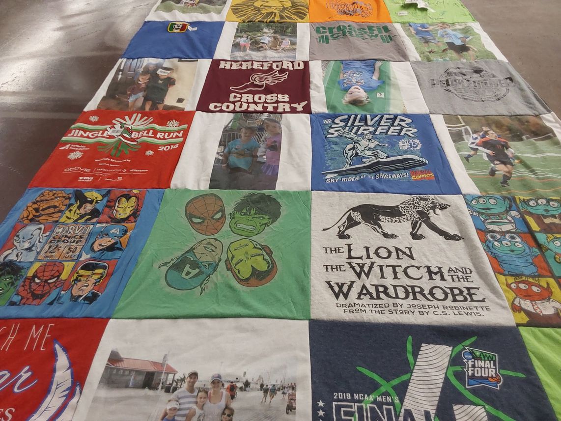 T-shirt quilt from hereford high school by Julie from MD