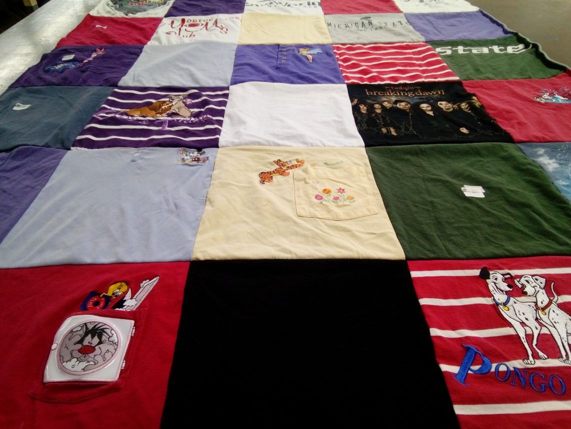 T-shirt quilt from michigan state university by Janessa from MI