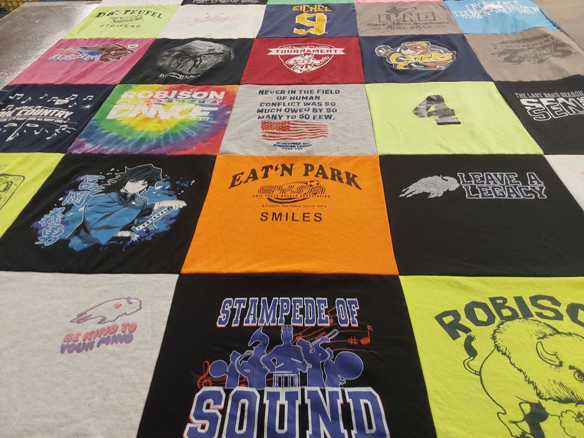 T-shirt quilt from university of nebraska-lincoln by Arlene from PA