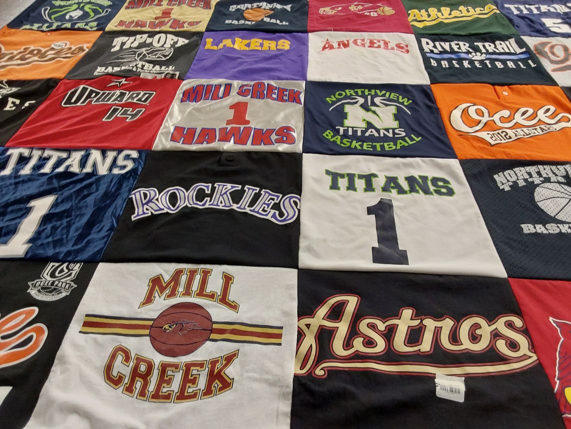 T-shirt quilt featuring northview titans, mill creek titans by shelany from GA