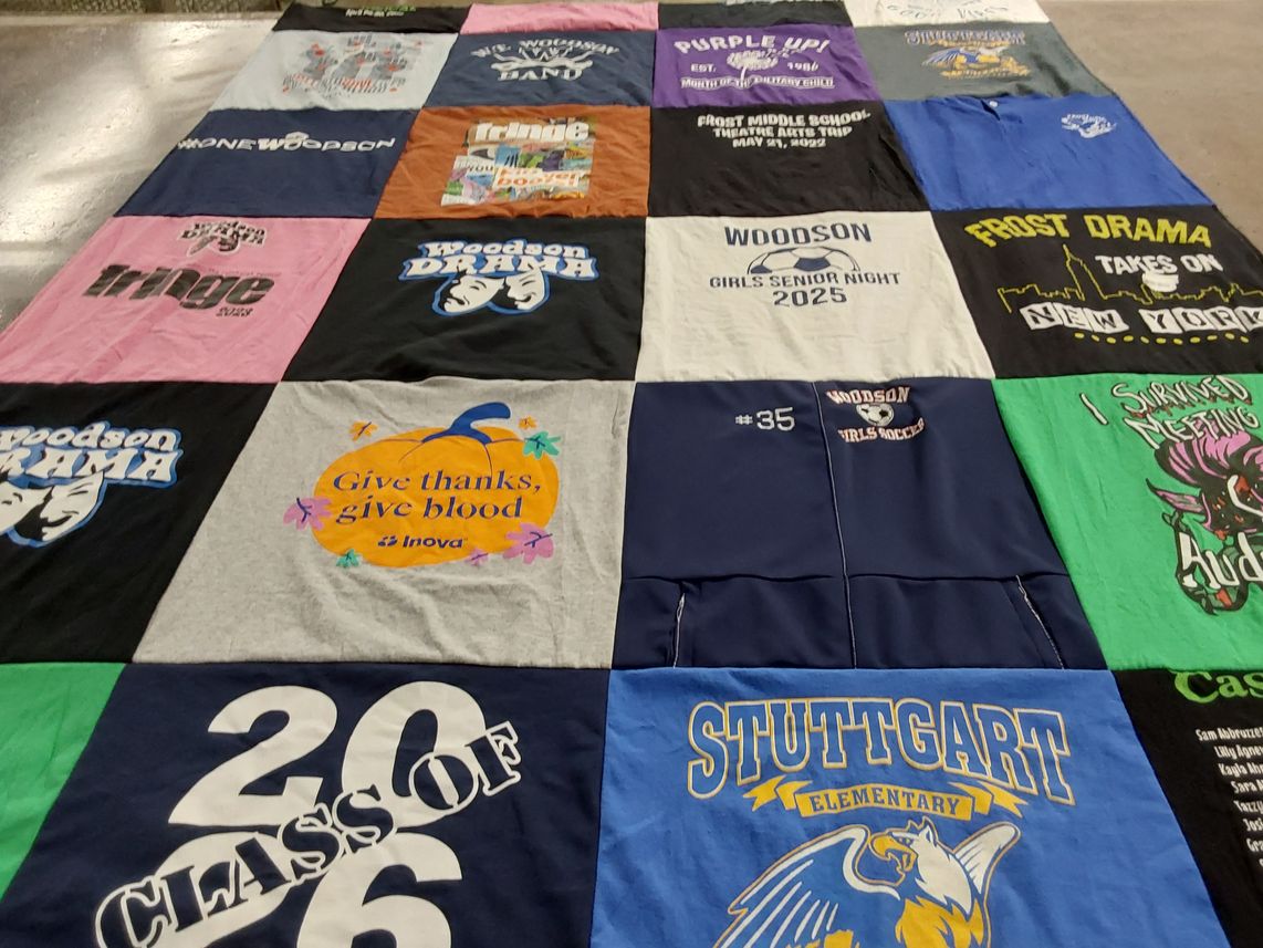 T-shirt quilt featuring woodson girls soccer by Lisa from VA