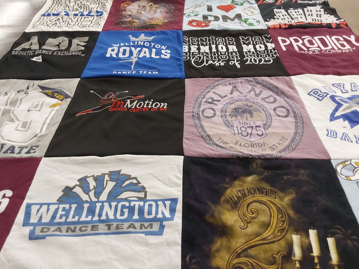 T-shirt quilt featuring wellington royals by Margarita from FL