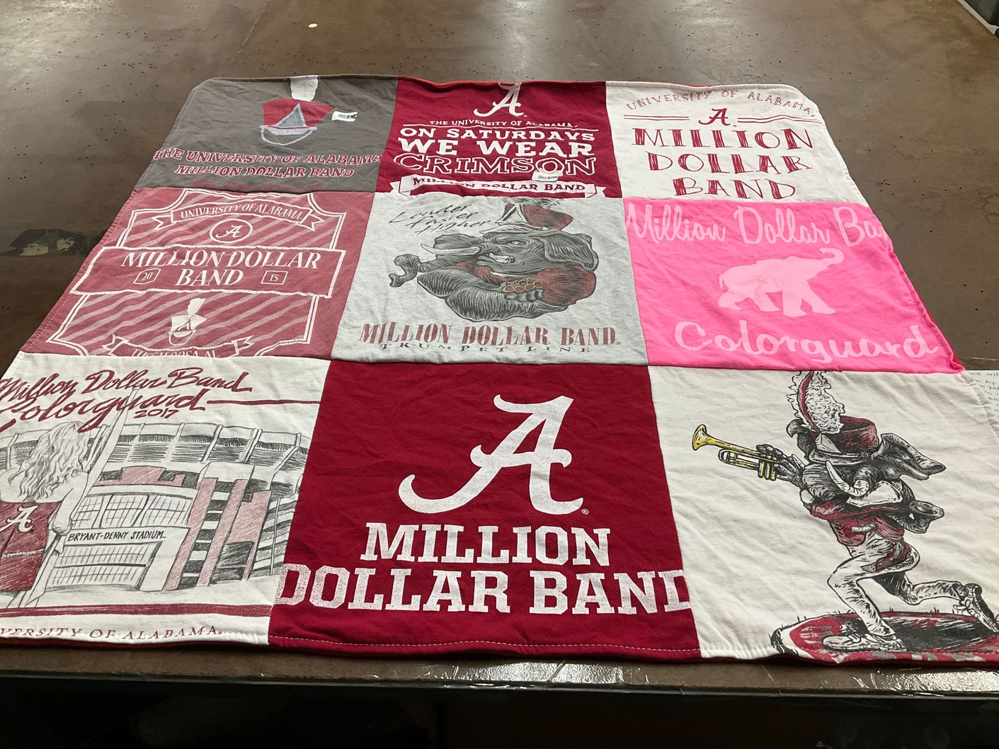 T-shirt quilt from university of alabama by Lisa from TX