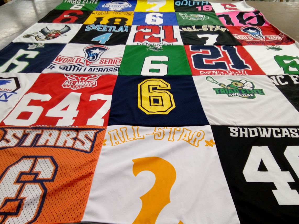 T-shirt quilt from north carolina state university by Erin from NC