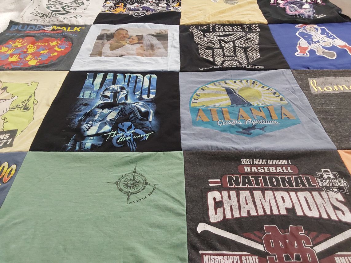 T-shirt quilt from mississippi state university by Dianne from SC