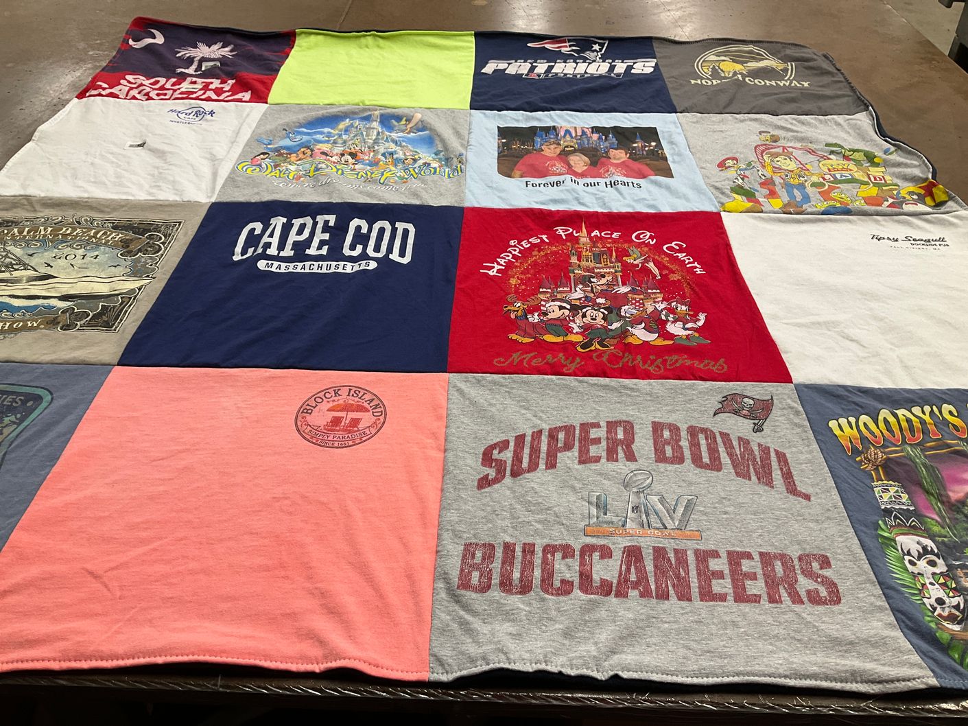 T-shirt quilt featuring tampa bay buccaneers by Dianne from SC