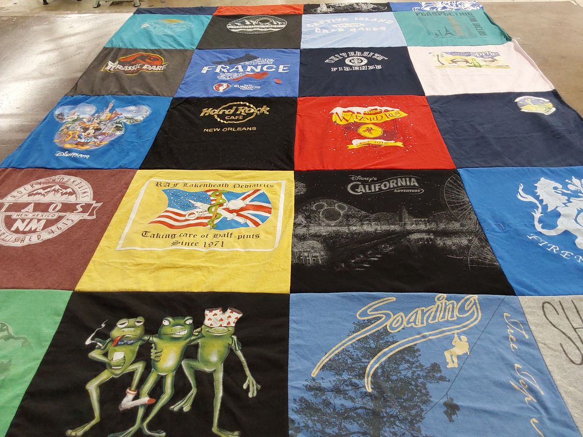 T-shirt quilt from university of firenze by Pamela from MD