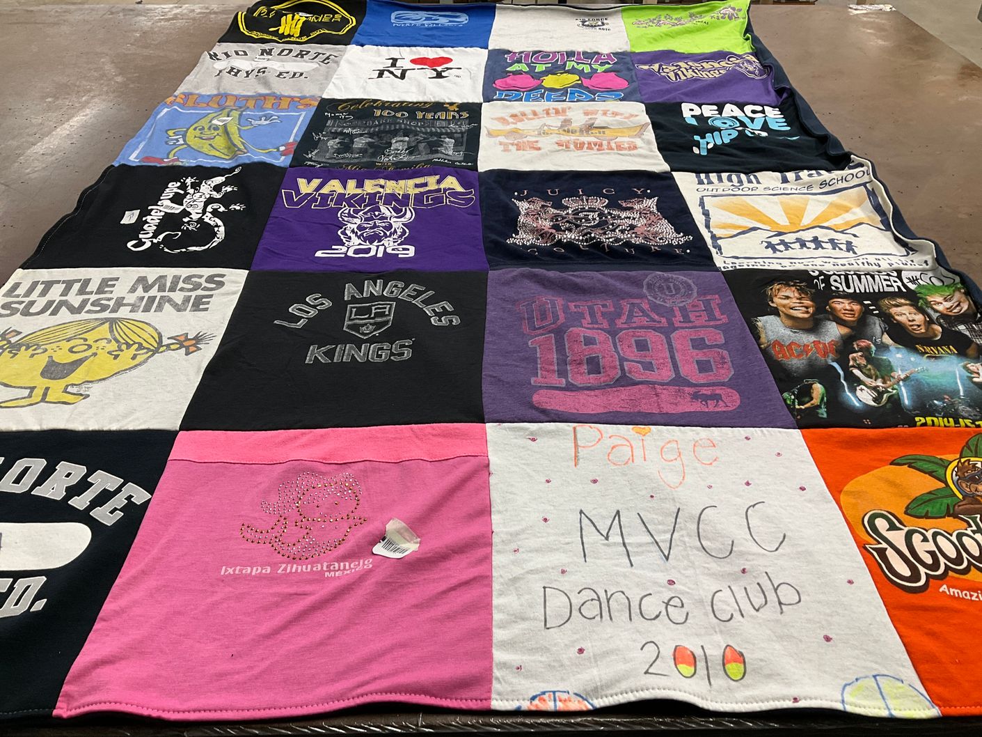 T-shirt quilt featuring los angeles kings by Hope from CA
