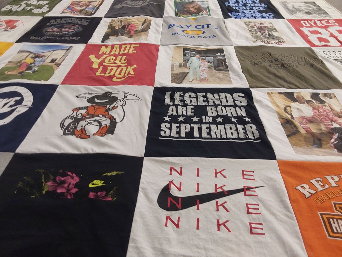 T-shirt quilt from oklahoma state university by Joanie from TX