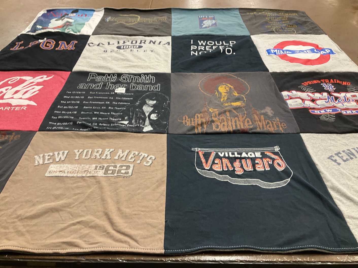 T-shirt quilt featuring new york mets by Amy from CA