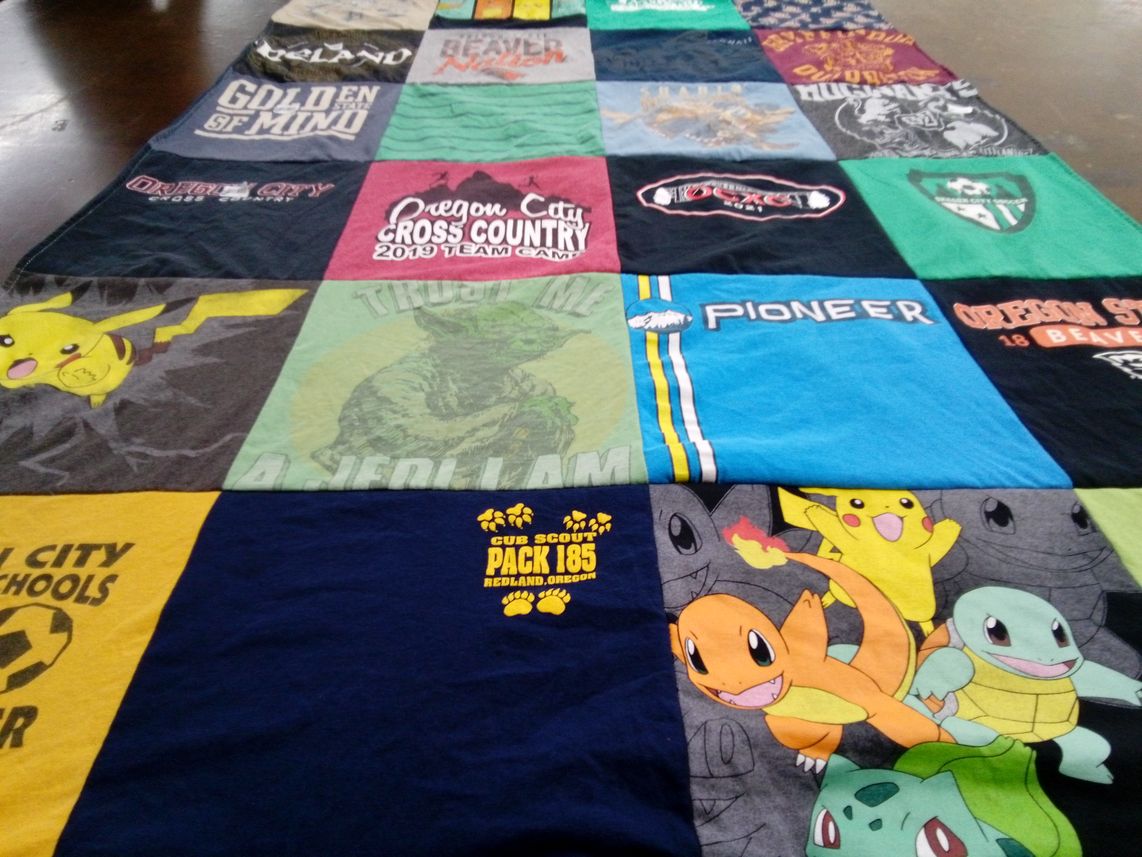 T-shirt quilt from oregon state university by Christine from OR