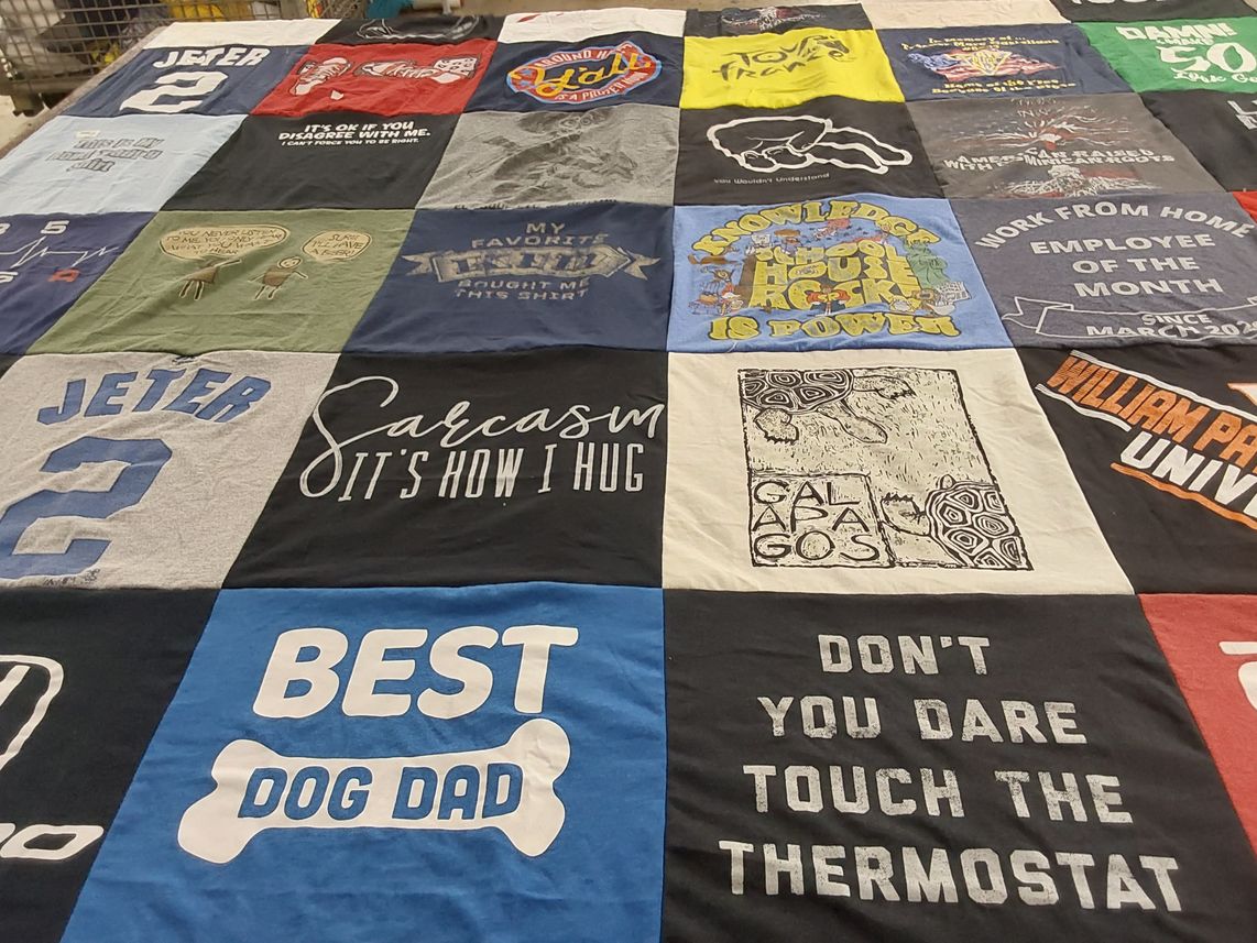 T-shirt quilt from william paterson university by Alicia from NJ