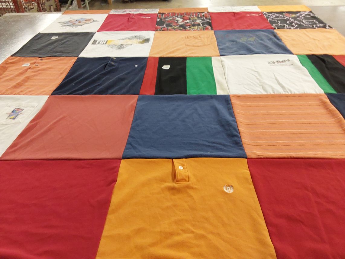 T-shirt quilt by Rebekah from TX
