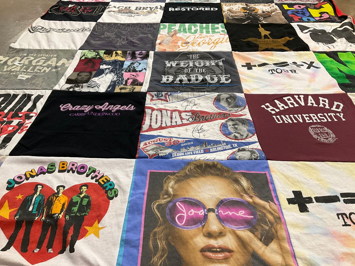 T-shirt quilt from harvard university by Melanie from TX
