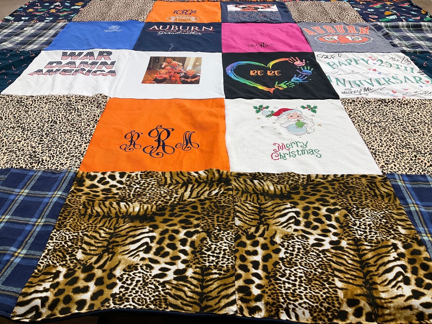 T-shirt quilt from auburn university by Patricia from AL