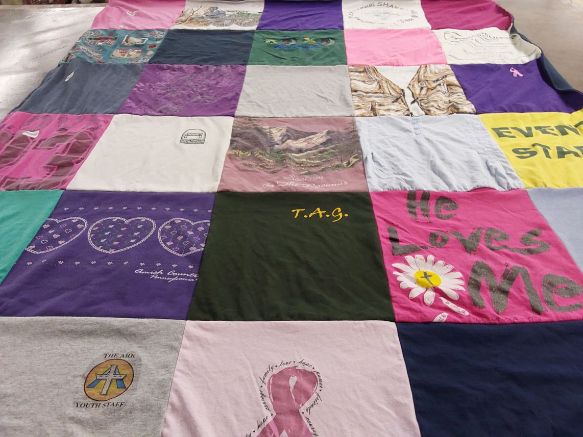 T-shirt quilt with youth programs, community service themes by Johnathan from NJ