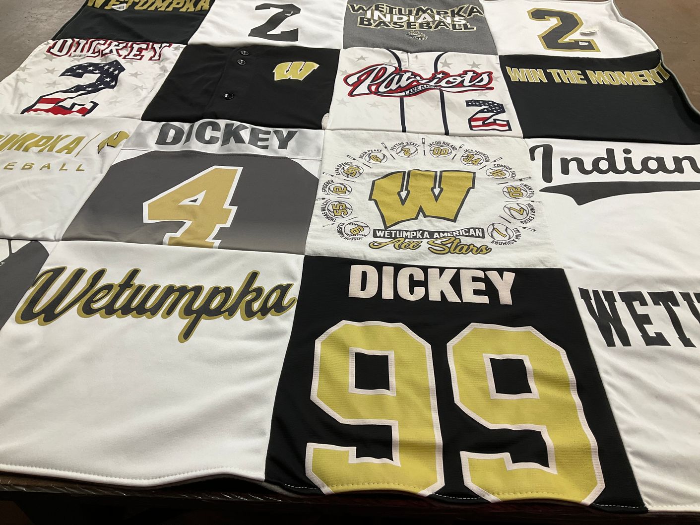 T-shirt quilt from wetumpka high school by Kari from AL